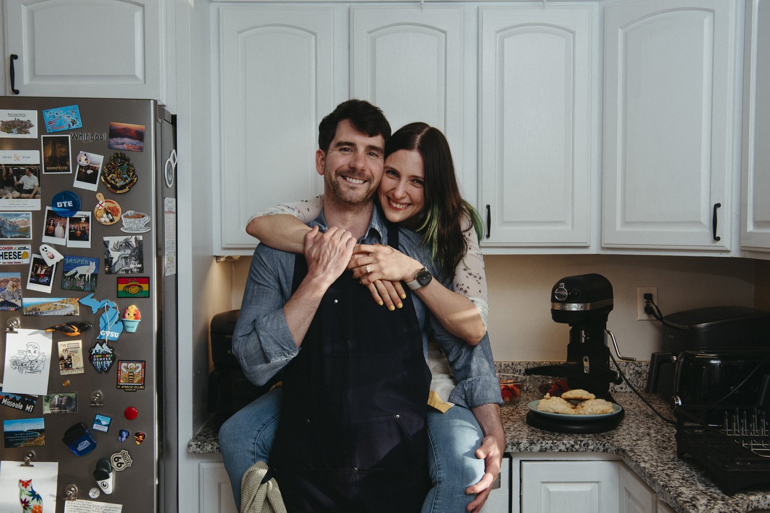 Matthew and Dasha in the kitchen