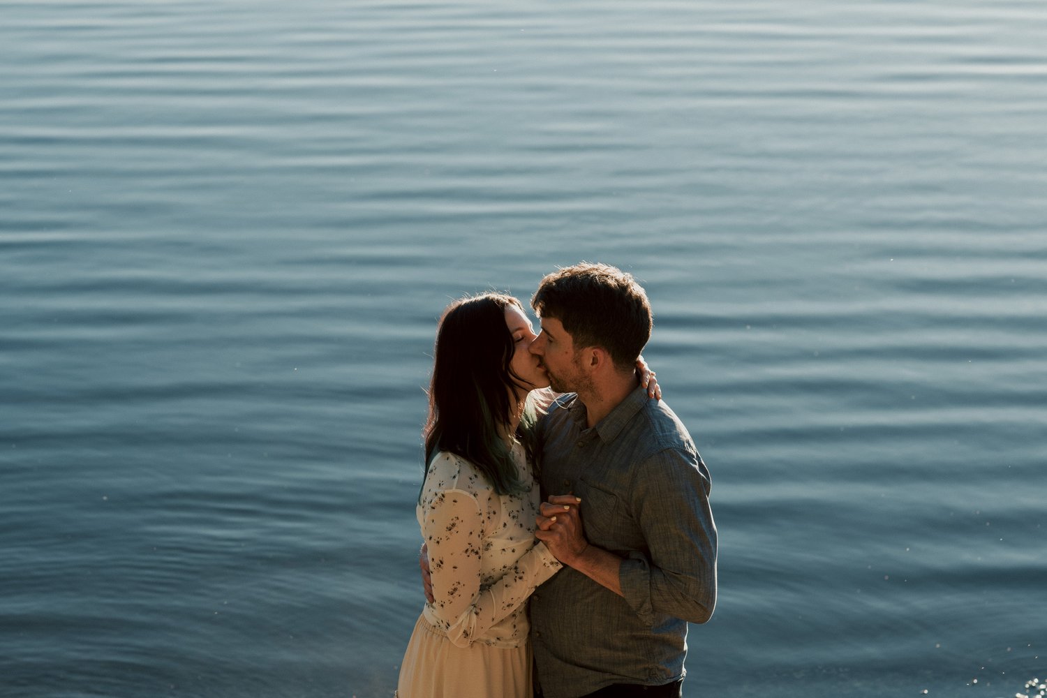 Matthew and Dasha by the water